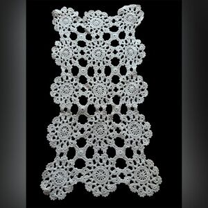 Lot of two table doilies 10 x 18 each
